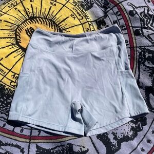 Side pocket Light Blue Sport Shorts